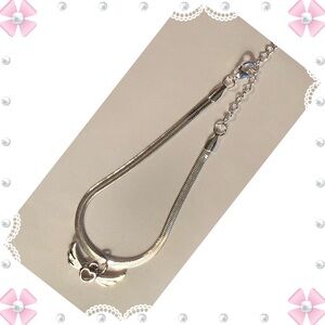 Bracelet - 8-9” - silver tone chain with winged heart charm. New! BOGO offer ⬇️